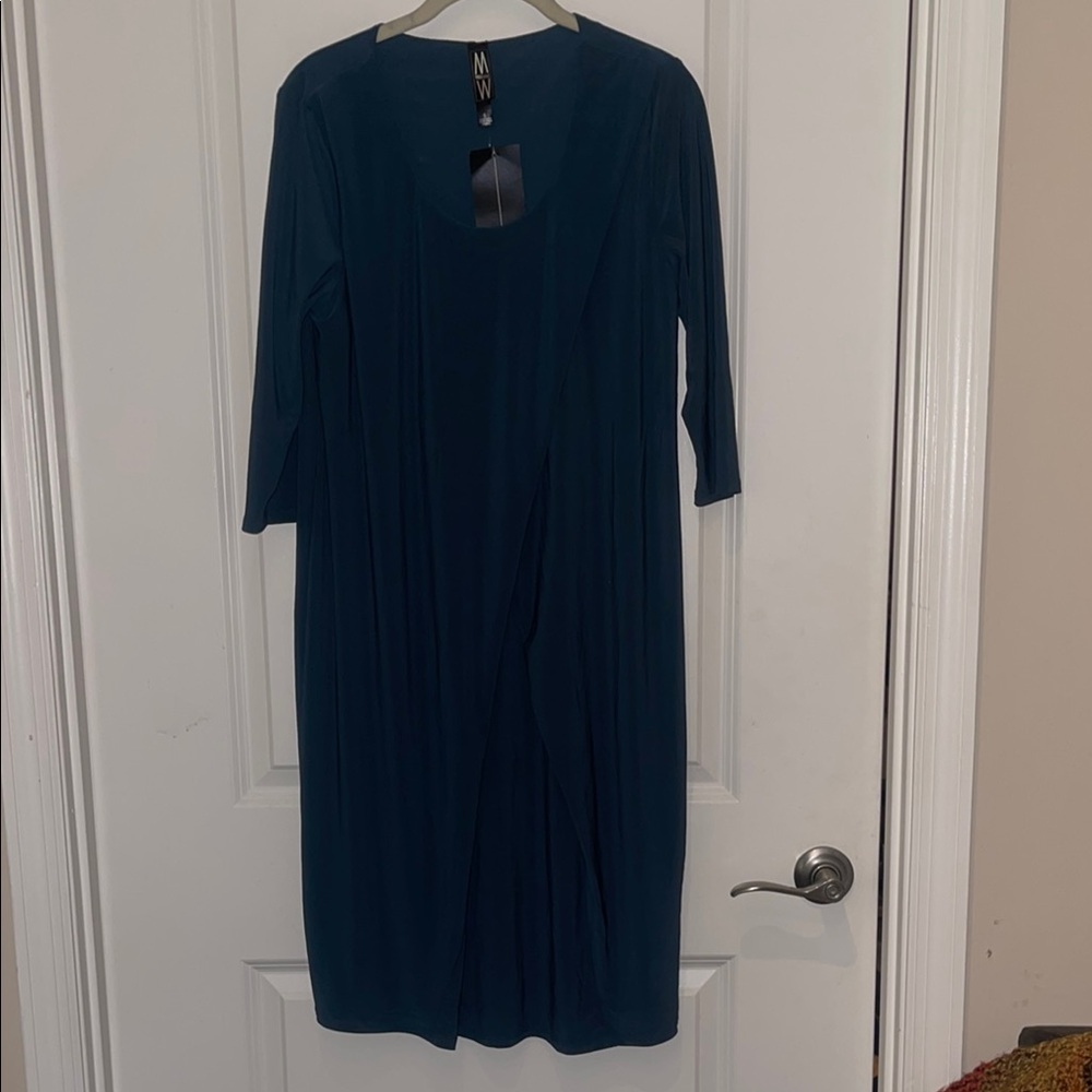 Elegant Teal Midi Dress